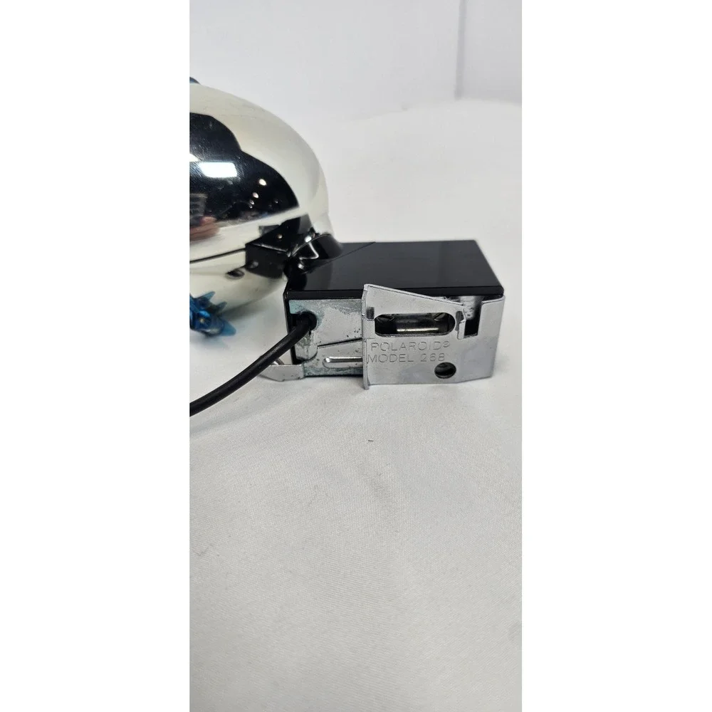 Vintage Polaroid Model 268 Flash Unit Blue‎ Lens Camera Accessory - UNTESTED